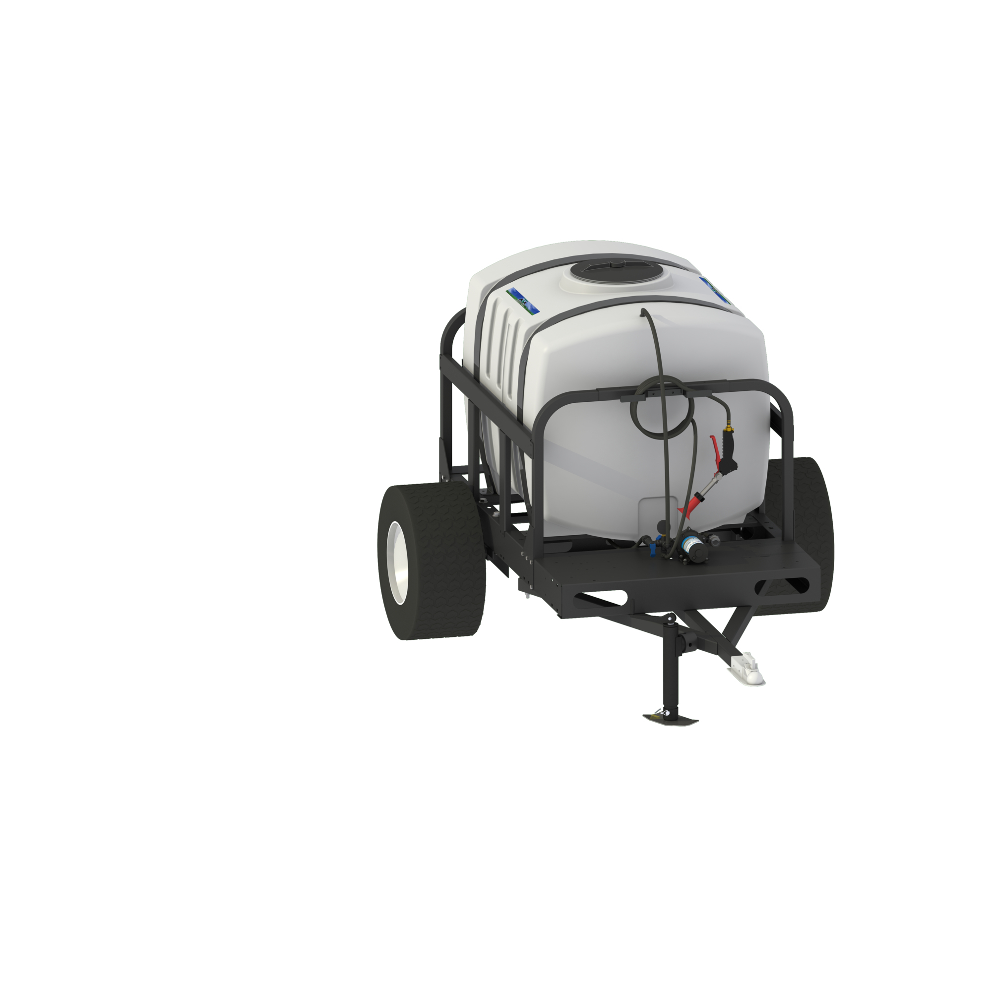 Master MFG Tow Broadcast Sprayer, 200-Gal. Tank, 52ft. Swath, 5.5 GPM, 60 Max. PSI, Model# SLR-K8-200P-MM